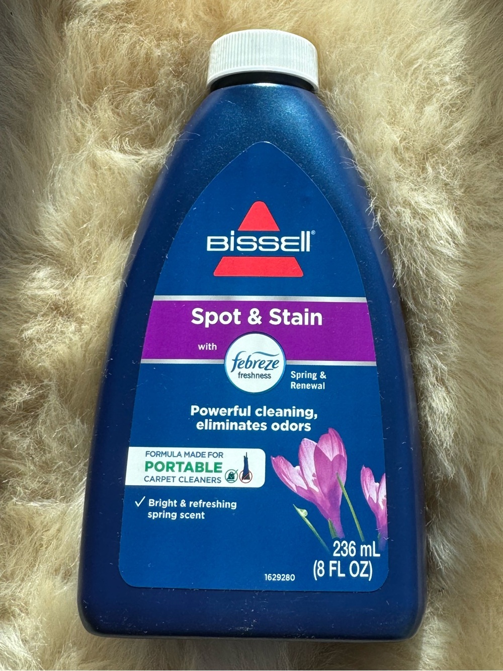 Bissell Spot & Stain Febreze Portable Carpet Cleaner Formula 8 oz NEW SEALED